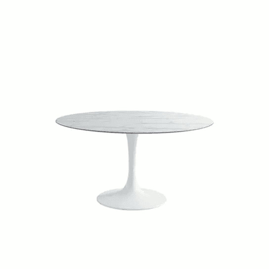 Round Dining Table Diam 140 Cm Hpl Top Korol resmi