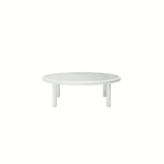 Sifas Big Roll Coffee Table Glass Top Big Roll