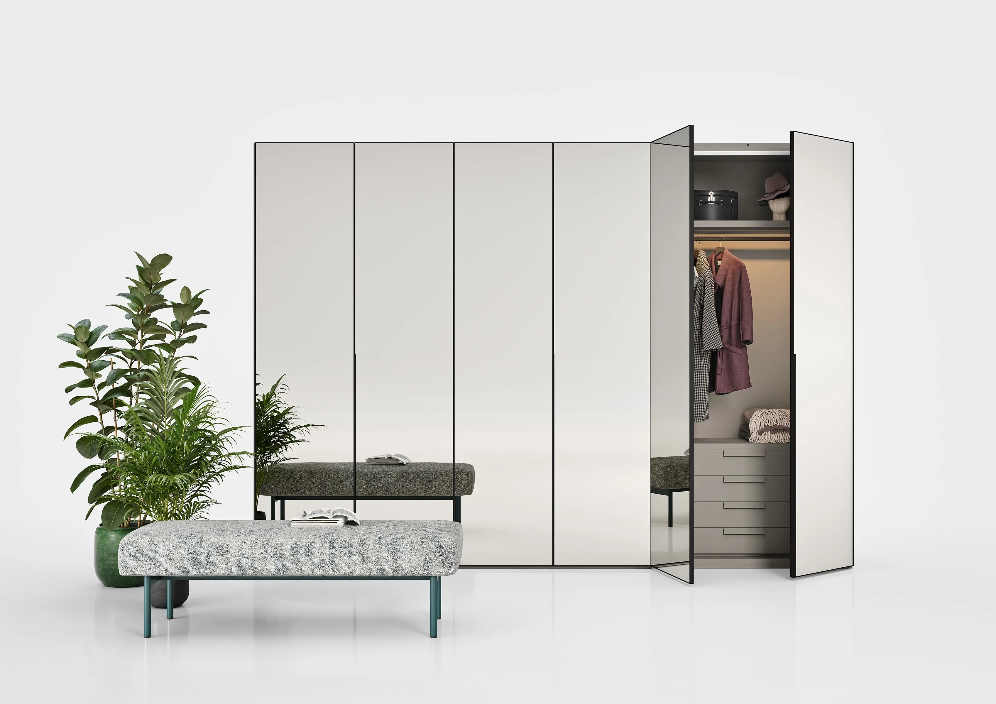 Novamobili Hinged Door Crystal