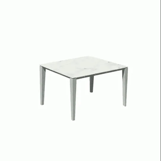 Sifas Konic Table Repas Rectangulaire 100 X 90 Cm Verre Konic