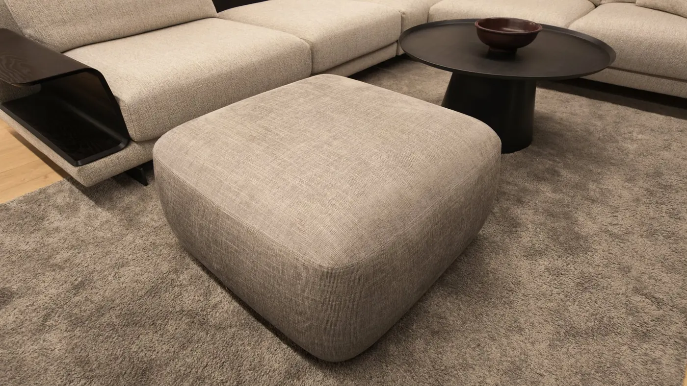 Novamobili Kare Puf – Gri Bej Grey