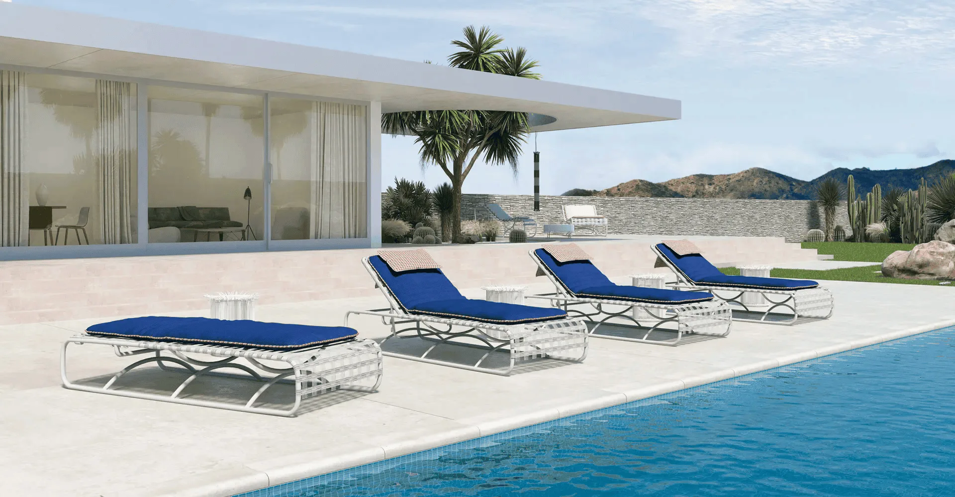 Sifas Palm Springs Chaise Longue Palm Springs