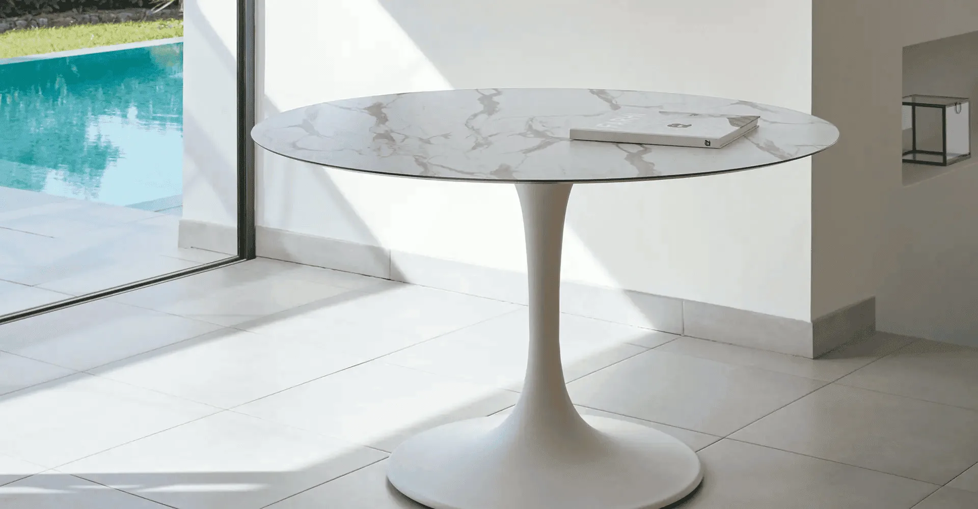 Sifas Korol Round Dining Table Diam 120 Cm Hpl Top Korol Orginal