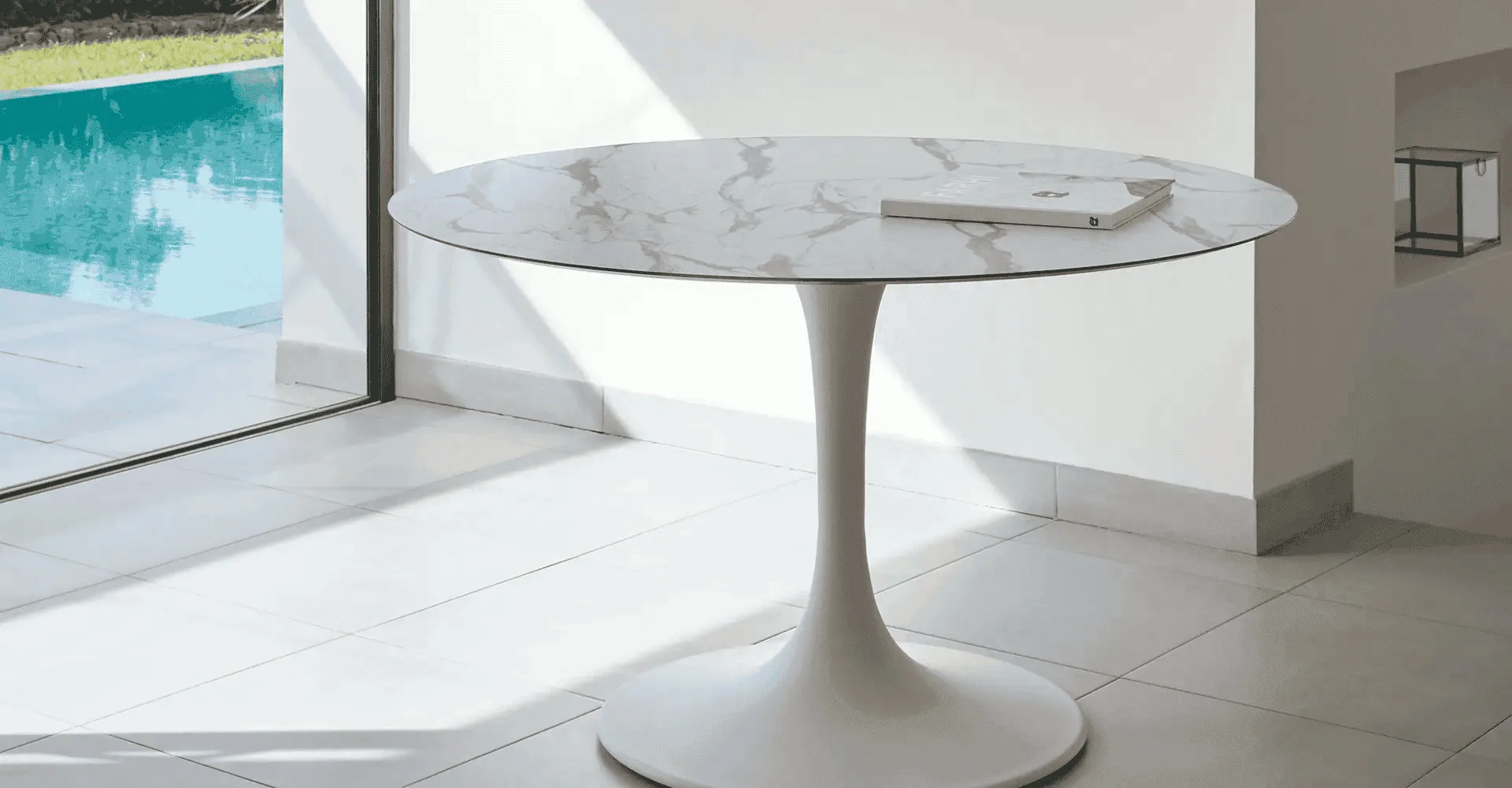 Sifas Korol Round Dining Table Diam 140 Cm Glass Top Korol Orginal