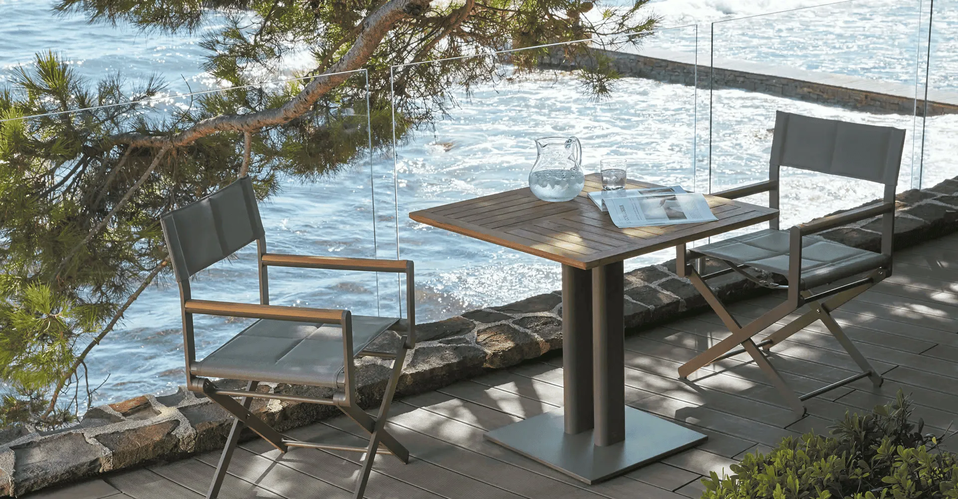 Sifas Oskar Square Dining Table 80x80 Cm Glass Oskar