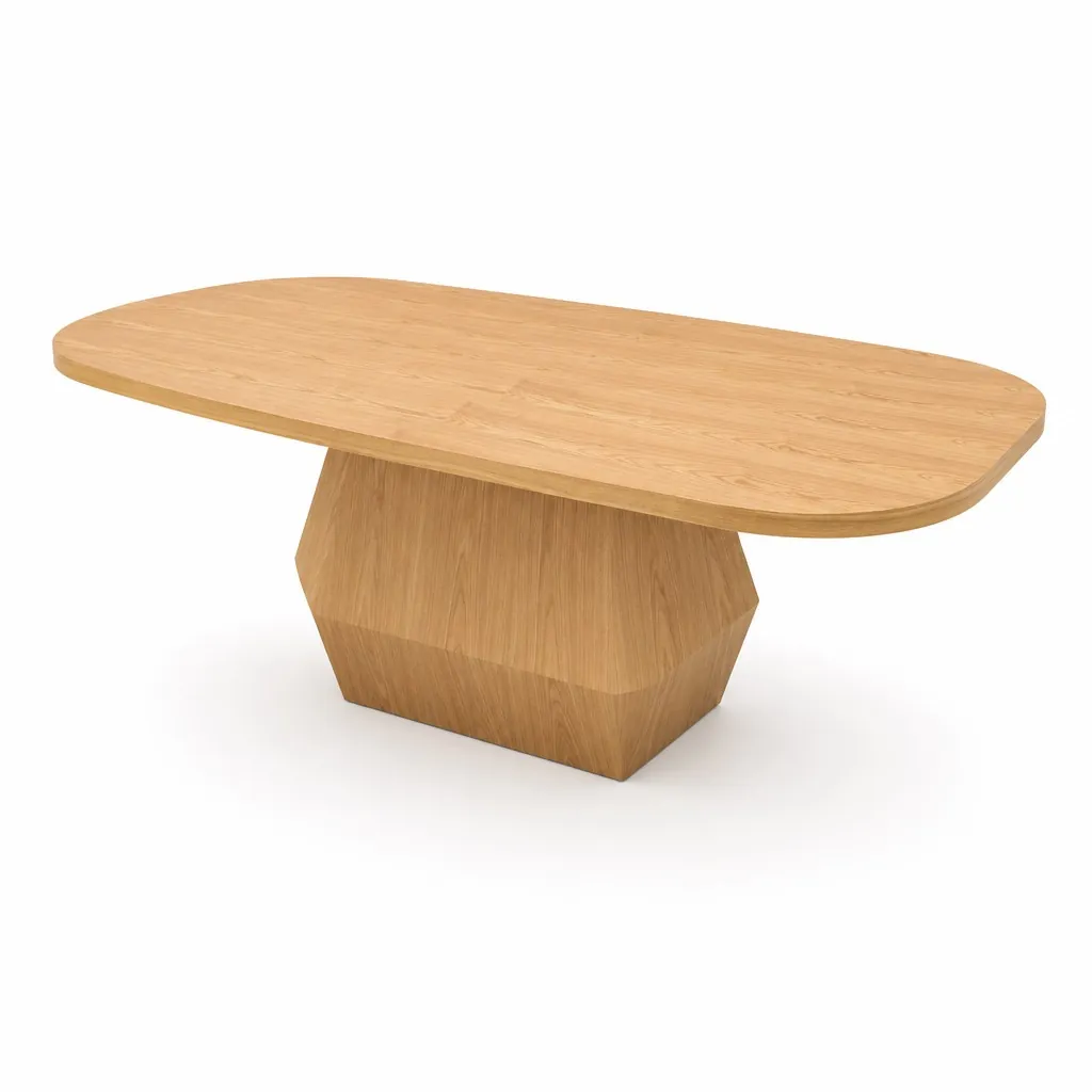 VP Oval Ahşap Yemek Masası – 230 cm